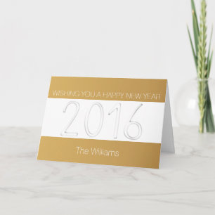 Tarjeta Festiva Feliz Año Nuevo 2016 Saludo Personalizado 4