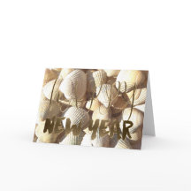 Feliz Año Nuevo 2018 bombardea playa tropical de v