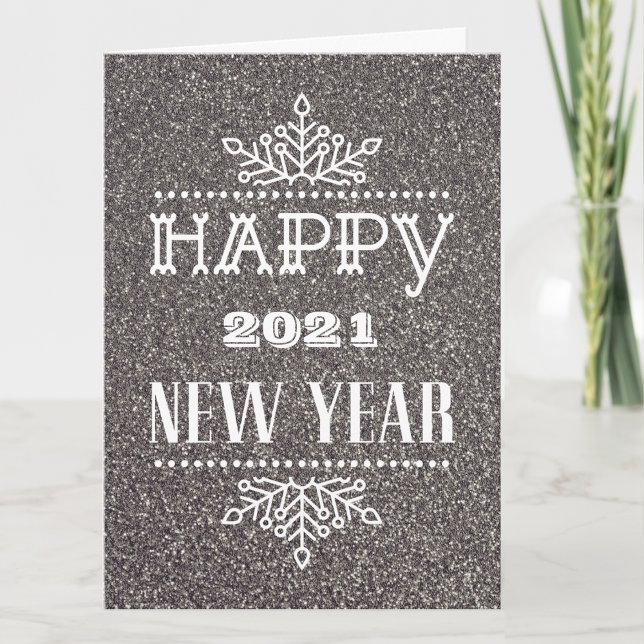 Tarjeta Festiva FELIZ AÑO NUEVO 2021 | Empresa moderna (Subido por el creador)