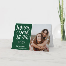 Tarjeta Festiva Feliz Año Nuevo 2021| Fotografía de tipografía est