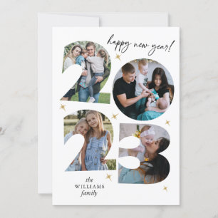Tarjeta Festiva Feliz Año Nuevo 2023 Foto