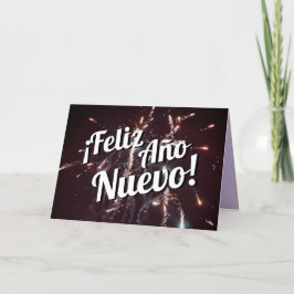 Tarjeta Festiva Feliz Año Nuevo 2024 | Español