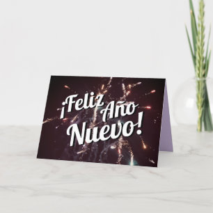 Tarjeta Festiva Feliz Año Nuevo 2024    Español 