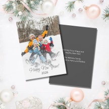 Feliz Año Nuevo 2024 Familia moderna