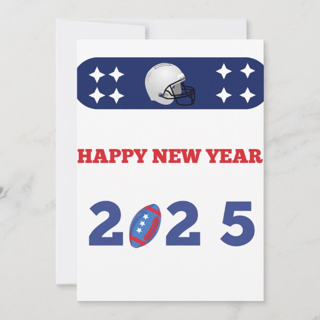 Tarjeta Festiva Feliz año nuevo 2025 (Anverso)