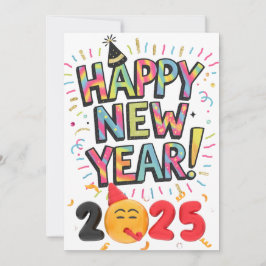 Tarjeta Festiva "Feliz Año Nuevo 2025 🎆 ¡Espectáculo de Fuegos Ar