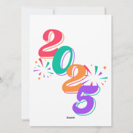 Tarjeta Festiva "Feliz Año Nuevo 2025 🎆 ¡Espectáculo de Fuegos Ar