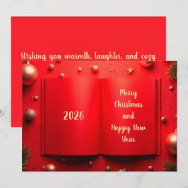 Tarjeta Festiva Feliz Año Nuevo 2026