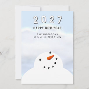 Tarjeta Festiva Feliz Año Nuevo 2027
