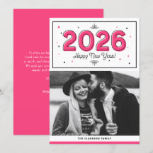 Feliz Año Nuevo con Tipografía Geométrica Rosa Bri