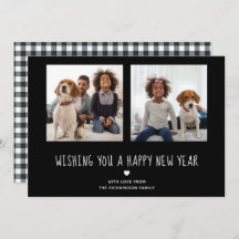 Feliz Año Nuevo | Cute negro dos fotos