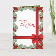 Feliz Año Nuevo Elegantes Decoraciones navideñas