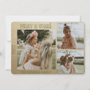 Tarjeta Festiva Feliz año nuevo Fotografía personalizada y texto