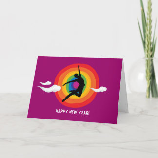 Tarjeta Festiva ¡Feliz Año Nuevo! (Gay, lesbiana)