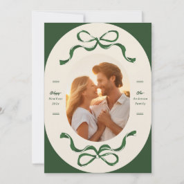 Tarjeta Festiva Feliz Año Nuevo | Gradiente Ombre | Horizonte colo