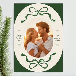 Tarjeta Festiva Feliz Año Nuevo | Gradiente Ombre | Horizonte colo