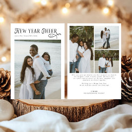 Tarjeta Festiva Feliz Año Nuevo Gritos Modern Family 4 Fotografía 