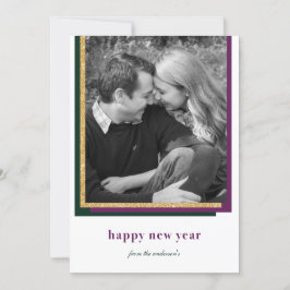 Tarjeta Festiva Feliz Año Nuevo moderna