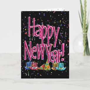 TARJETA FESTIVA ¡FELIZ AÑO NUEVO! OPCIONES