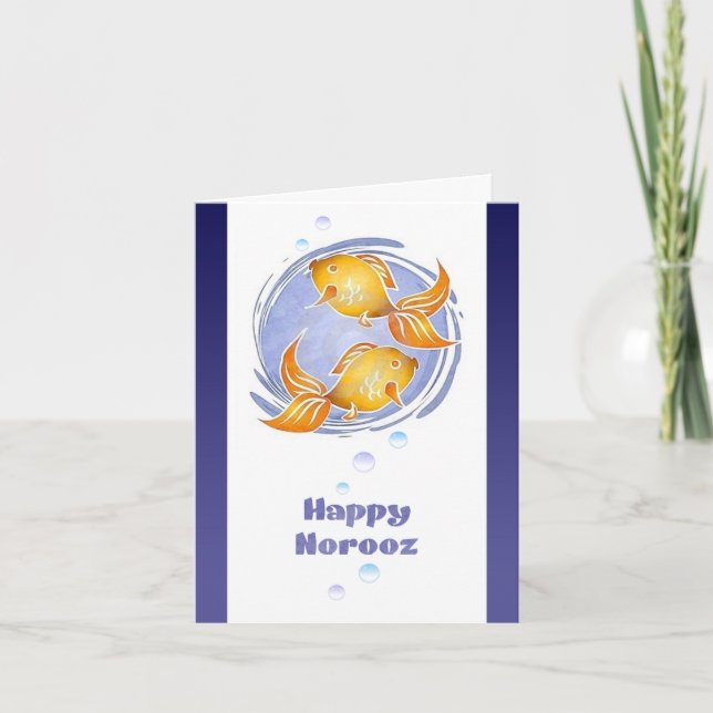 Tarjeta Festiva Feliz año nuevo persa (Anverso)