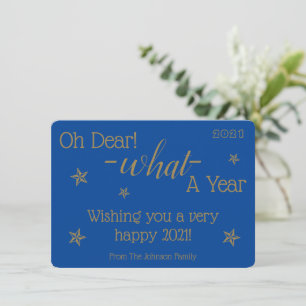 Tarjeta Festiva Feliz Año Nuevo Qué Año