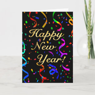 Tarjeta Festiva ¡"Feliz Año Nuevo! "Tarjeta de felicitación