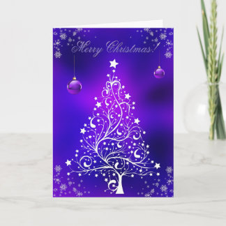 Tarjeta Festiva Feliz arte del invierno de los copos de nieve del