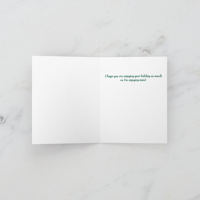 Tarjeta Festiva ¡Feliz baile para Navidades! (Interior)