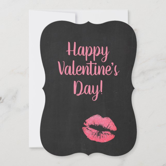 Tarjeta Festiva Feliz beso de San Valentín 💕 (Anverso)