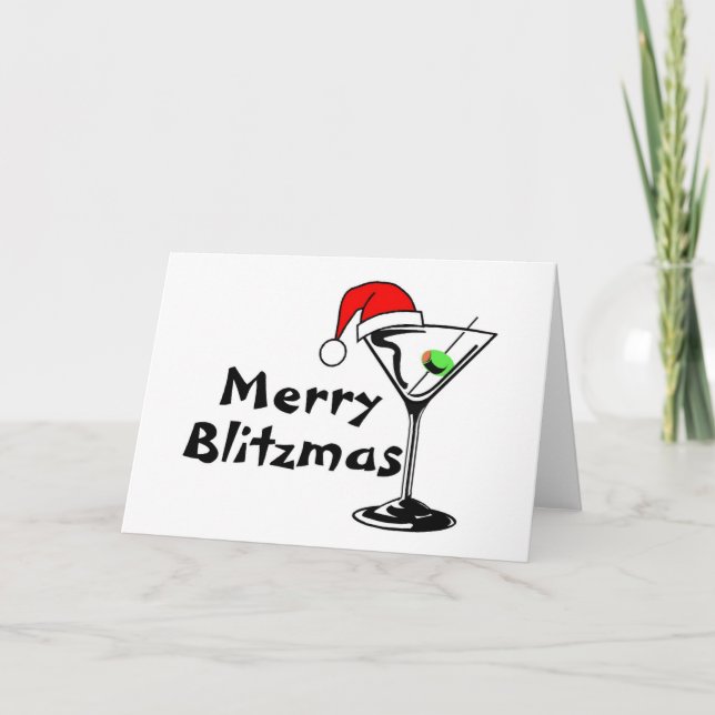 Tarjeta Festiva Feliz Blitzmas (Anverso)