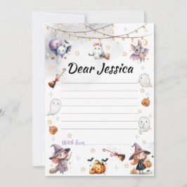 Tarjeta Festiva Feliz Boo Halloween Fantasma Estacional