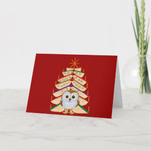 Tarjeta Festiva Feliz Bookmas