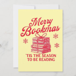Tarjeta Festiva Feliz Bookmas 'es la temporada para leer