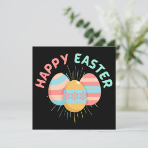Tarjeta Festiva Feliz caza de huevos en Pascua