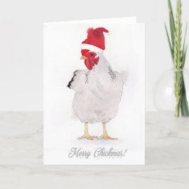 Tarjeta Festiva "Feliz Chickmas "