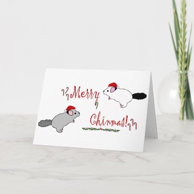Tarjeta Festiva Feliz Chinmas (Anverso)