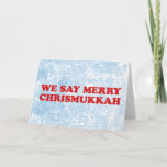 Tarjeta Festiva feliz chrismukkah<br><div class="desc">feliz chrismukkah</div>