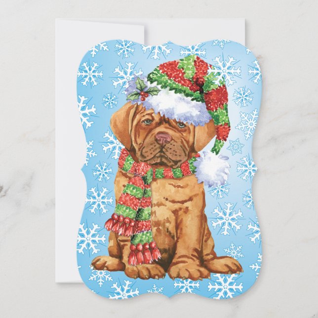 Tarjeta Festiva Feliz Cómo lidias Perro (Anverso)