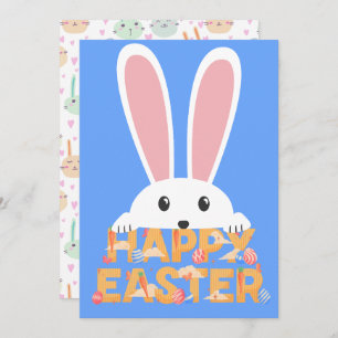 Tarjeta Festiva Feliz Conejo Conejo Conejo de Pascua