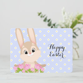 Tarjeta Festiva Feliz Conejo de Pascua