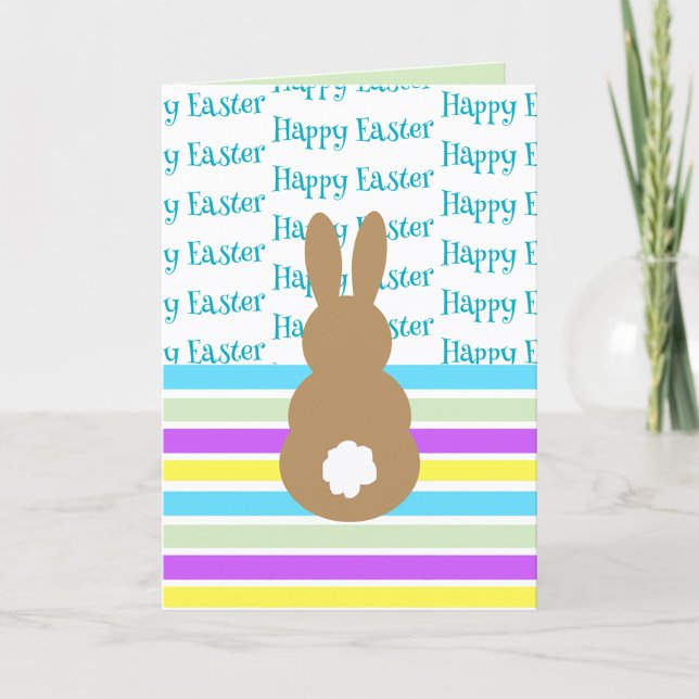 Tarjeta Festiva Feliz Conejo de Pascua (Subido por el creador)