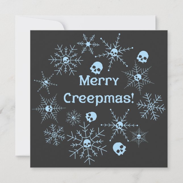 Tarjeta Festiva ¡Feliz Creepnavidad! (Anverso)