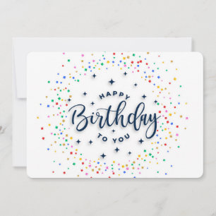 Tarjeta Festiva Feliz cumpleaños