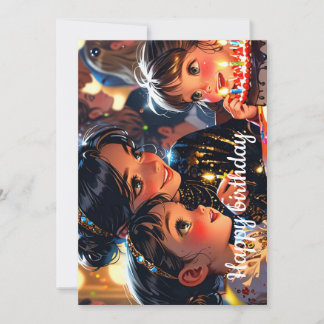 Tarjeta Festiva Feliz cumpleaños