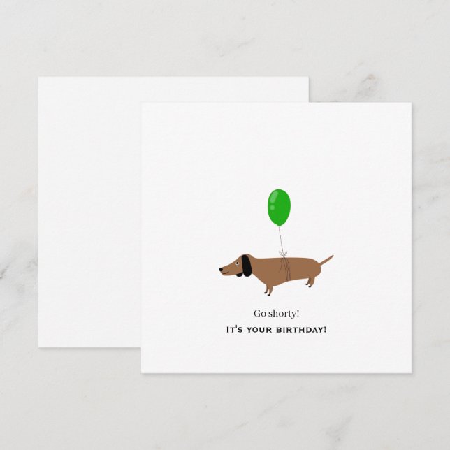 Tarjeta Festiva ¡Feliz cumpleaños! (Anverso / Reverso)
