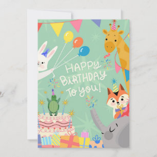 Tarjeta Festiva Feliz cumpleaños