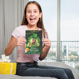 Tarjeta Festiva Feliz cumpleaños 6, día de San Patricio 