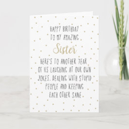Tarjeta Festiva Feliz cumpleaños a mi increíble hermana