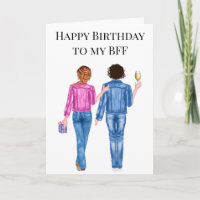 Feliz cumpleaños a mis amigos de acuarela de BFF