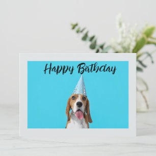 Tarjeta Festiva Feliz cumpleaños a tu mejor foto de perro amigo